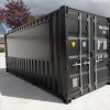 20ft zwarte barcontainer met luik en electriciteit