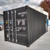 20ft zwarte barcontainer met luik en electriciteit