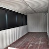 20ft zwarte barcontainer met luik en electriciteit