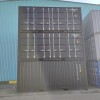 Erste reise 20ft offener seite seecontainer in schwarz