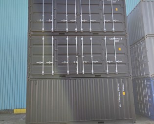 Erste reise 20ft offener seite seecontainer in schwarz