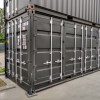 Erste reise 20ft offener seite seecontainer in schwarz