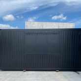 Conteneur de bar 6x3m en noir (Ral 9005)