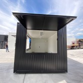Conteneur de bar 6x3m en noir (Ral 9005)