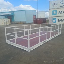 20ft witte terrascontainer