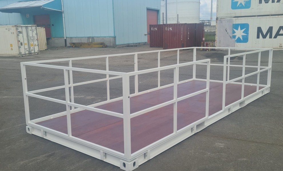 Conteneur terrasse de 20pds en blanc