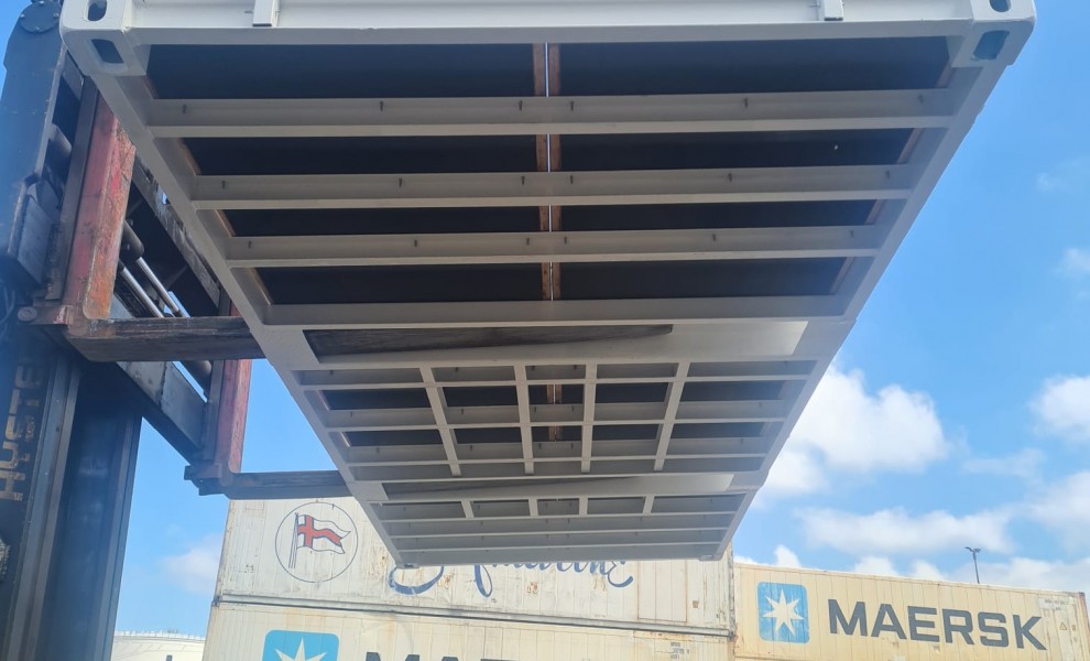 Conteneur terrasse de 20pds en blanc
