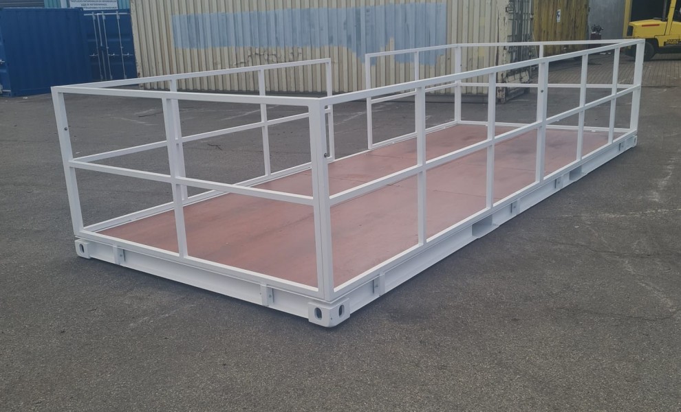 Conteneur terrasse de 20pds en blanc