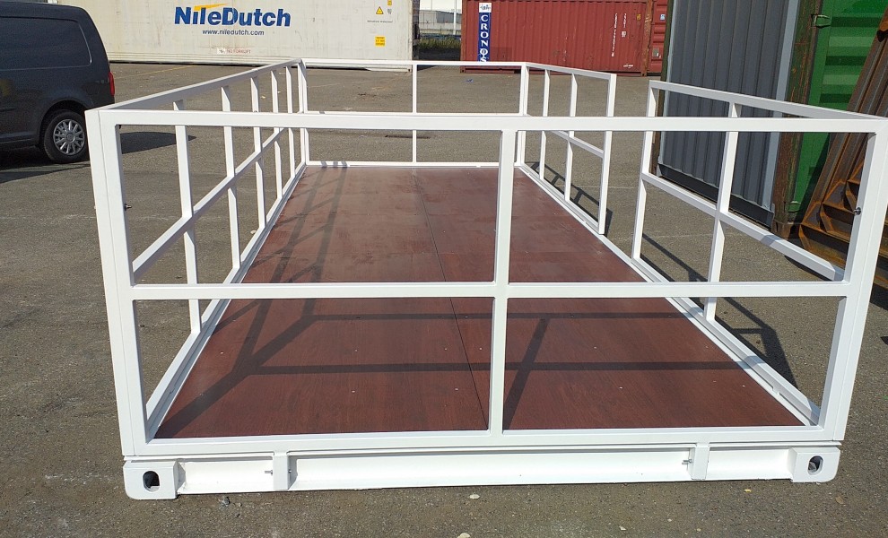 Conteneur terrasse de 20pds en blanc