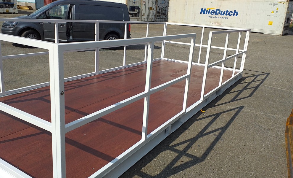 Conteneur terrasse de 20pds en blanc