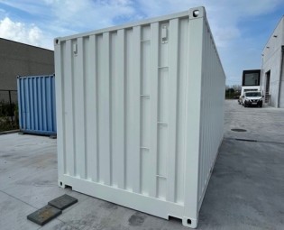 20ft Weiße Offener Seite Seecontainer, Ral 9010