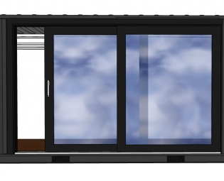 Ontwerptekening 20ft wooncontainer