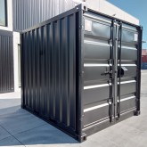 10ft Umweltcontainer mit Elektroanschluss in ral 9005 schwarz