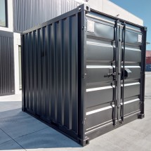 10ft Umweltcontainer mit Elektroanschluss in ral 9005 schwarz