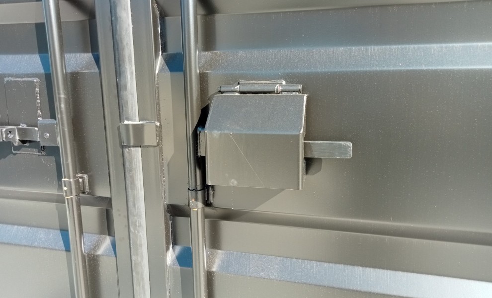 10ft Umweltcontainer mit Elektroanschluss in ral 9005 schwarz