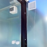 10ft Umweltcontainer mit Elektroanschluss in ral 9005 schwarz
