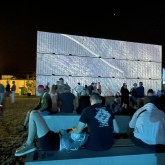 Mur de projections à Pukkelpop 2022
