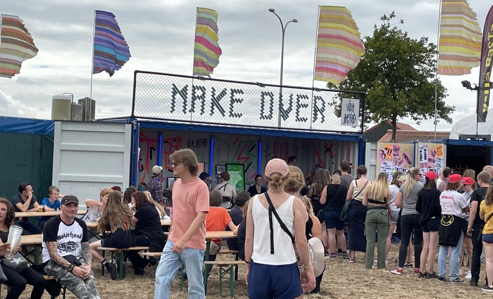 Conteneur ouverture laterale à Pukkelpop 2022
