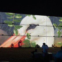 Mur de projections à Pukkelpop 2022