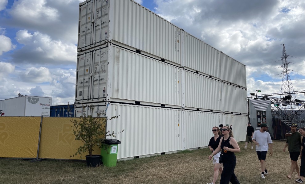 Mur de projections à Pukkelpop 2022