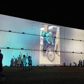 Mur de projections à Pukkelpop 2022