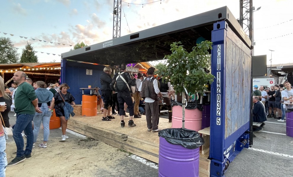 Conteneur bar et scène Rock Ternat '22