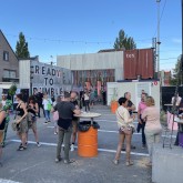 Conteneur bar et scène Rock Ternat '22