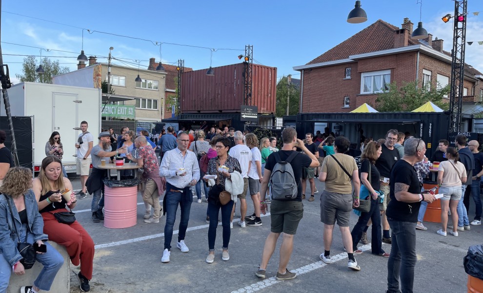 Conteneur bar et scène Rock Ternat '22