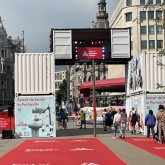 Arrivée de l'Antwerp Marathon