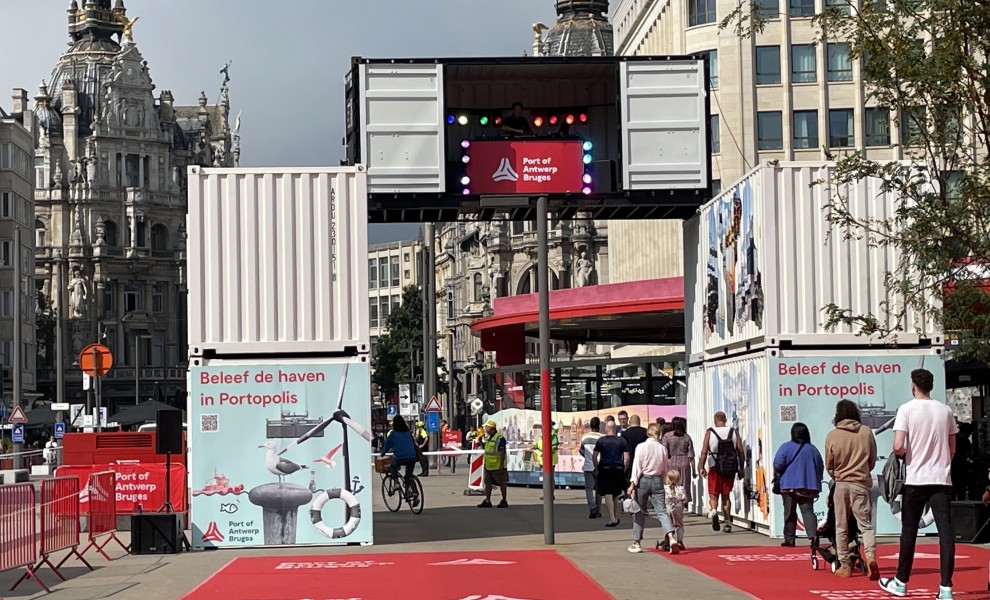 Arrivée de l'Antwerp Marathon