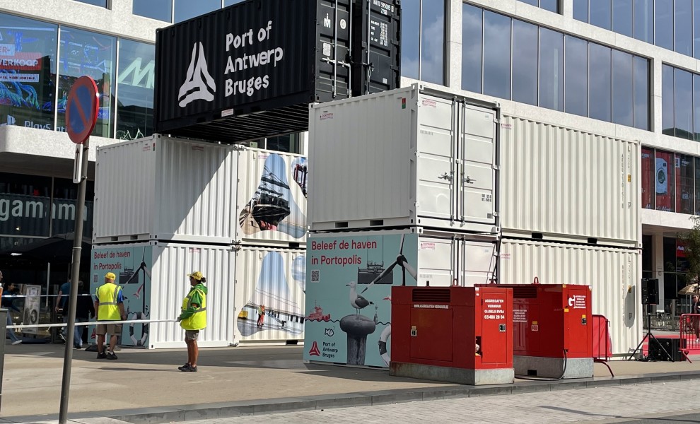 Arrivée de l'Antwerp Marathon