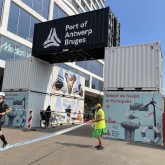 Arrivée de l'Antwerp Marathon