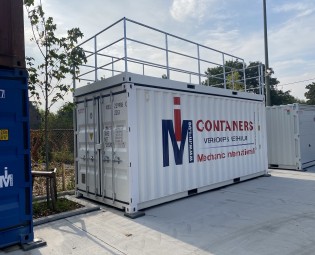 20ft terras container op zeecontainer