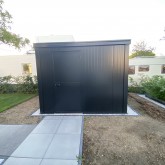 Conteneur d'abri en noir