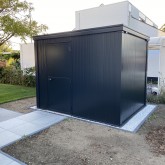 Conteneur d'abri en noir