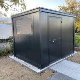 Conteneur d'abri en noir