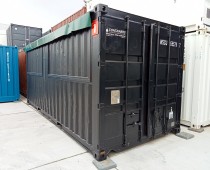 20ft black bar container