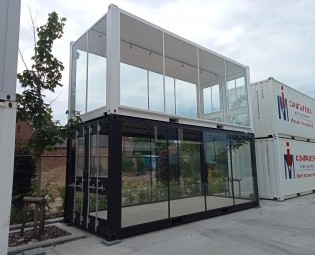 20ft Glascontainer