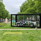 Exposition dans un conteneur vitré