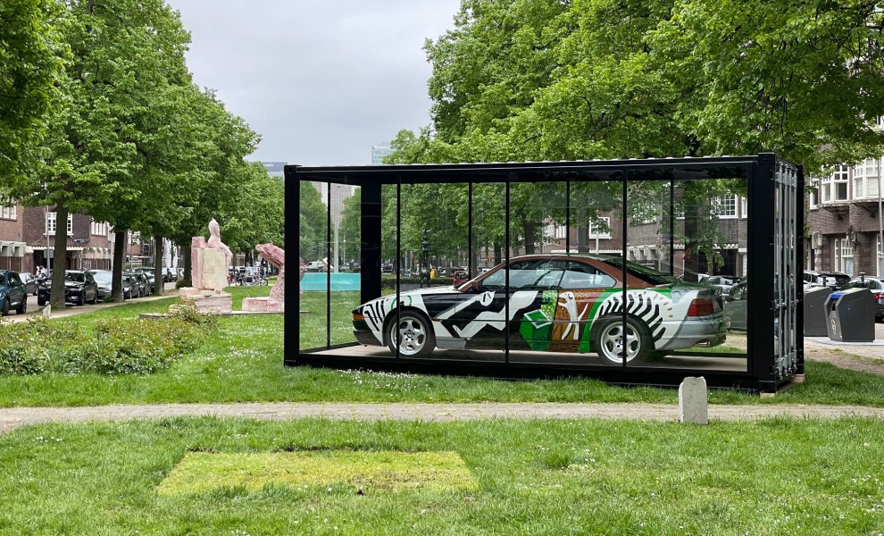 Exposition dans un conteneur vitré
