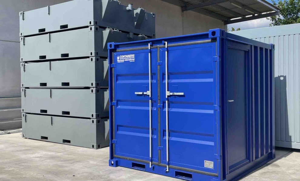 8FT bleu avec porte latérale