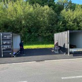 Abri de terrasse avec 20ft conteneurs