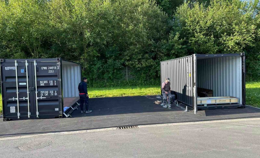 Abri de terrasse avec 20ft conteneurs