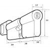 DIMENSIONS ABLOY PROTEC CYLINDRE Á BOUTON - CONTRE LE FORAGE 30/30