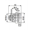 Afmetingen Abloy Camslot CL103