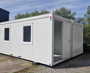 NEUE BÜROCONTAINER 20FT GRAU - RAL 7035