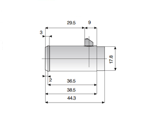 Afmetingen Abloy cilinder CL290N