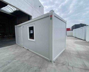 NEUE BÜROCONTAINER 20FT GRAU - RAL 7035 (TRANSPACK)