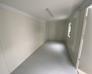 NEUE BÜROCONTAINER 20FT GRAU - RAL 7035 (TRANSPACK)