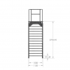 Container-Treppe für Terrassencontainer